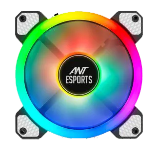 Ant Esports Cabinet Fan White Superflow V2 120mm Auto RGB view 3